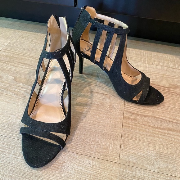 Shimmering black heels - Picture 2 of 5